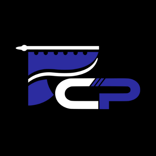 contemporanea persianas logotipo fundo preto